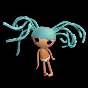 Lalaloopsy Spot Splatter Splash Doll Crazy Blue Hair No Outfit Full Size
